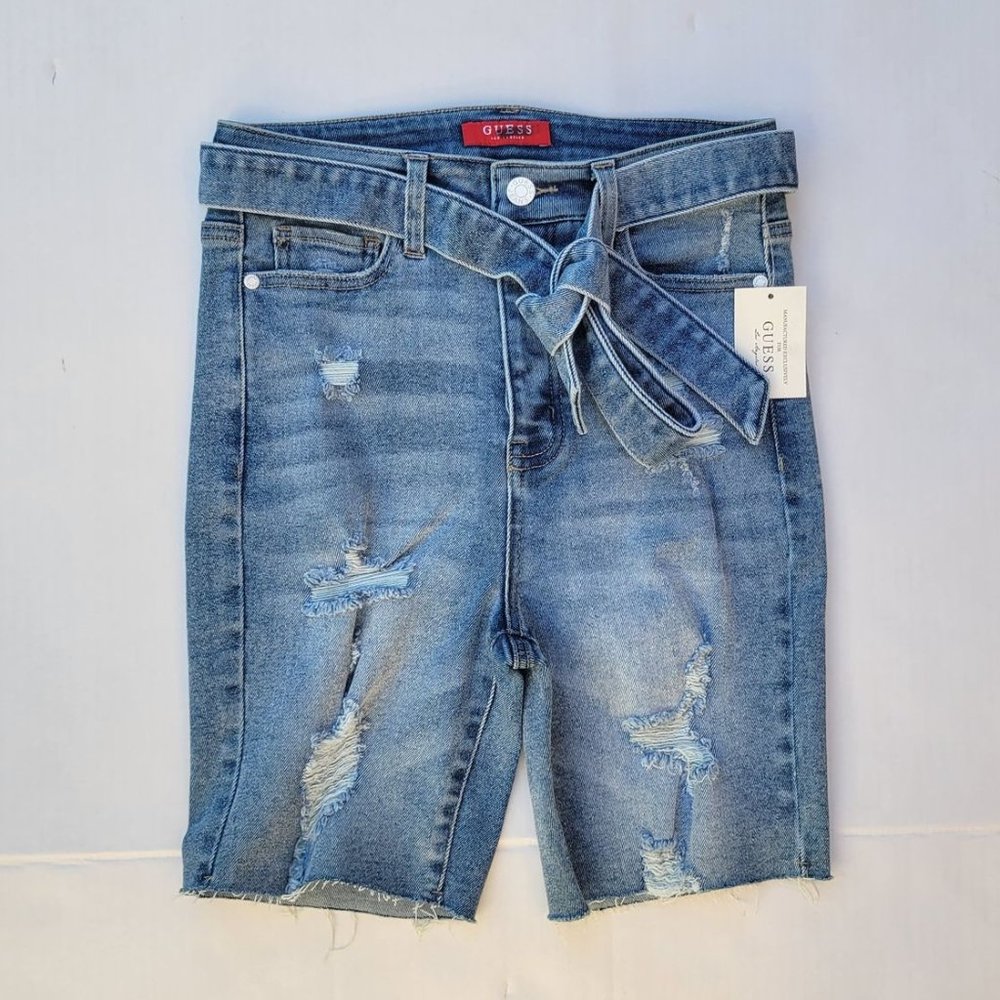 GUESS Cara Denim Bermuda Shorts sz 27